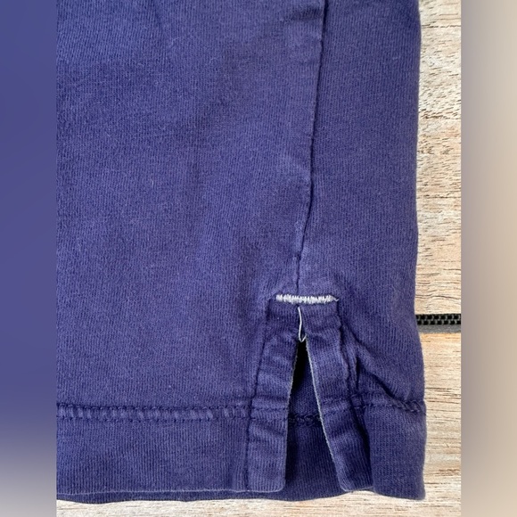 189. Kids Hanna Andersson Navy Blue Collared Short Sleeve T-Shirt - Picture 6 of 13